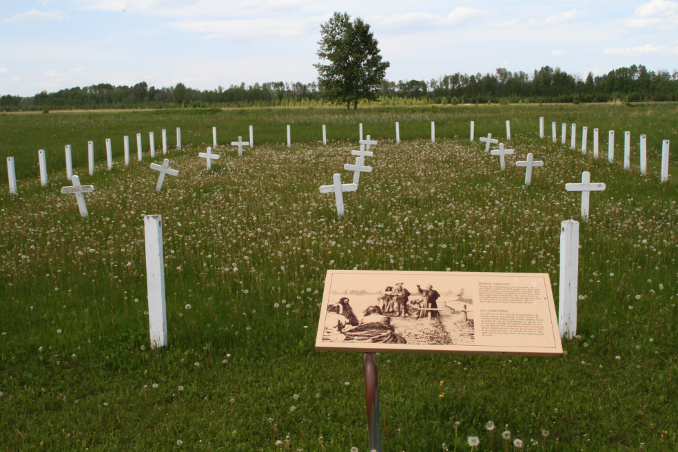 Cemetery at Rocky Mountain House National Historic Site, Alberta