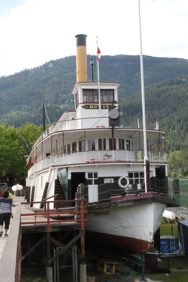 The historic sternwheeler S.S. Moyie in Kaslo, BC