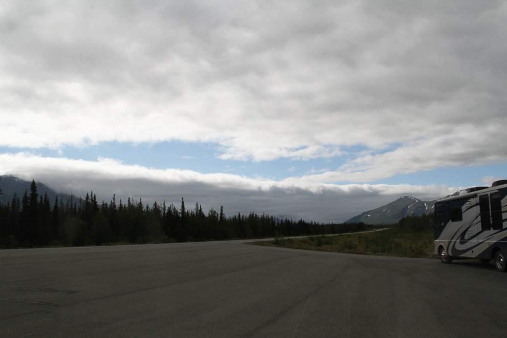 Wall of cloud along the Haines Highway