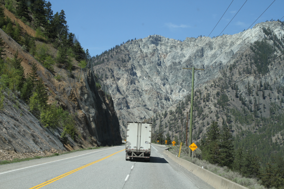 Trans Canada Highway in the Thompson River Canyon