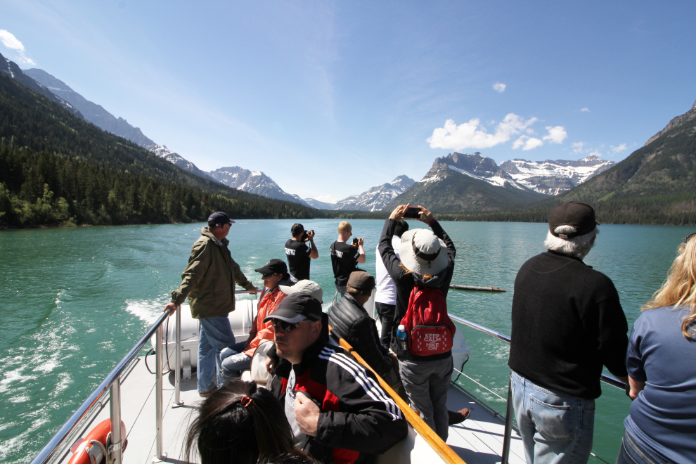 The upper deck of Miss Waterton, Waterton Lakes National Park boat tour