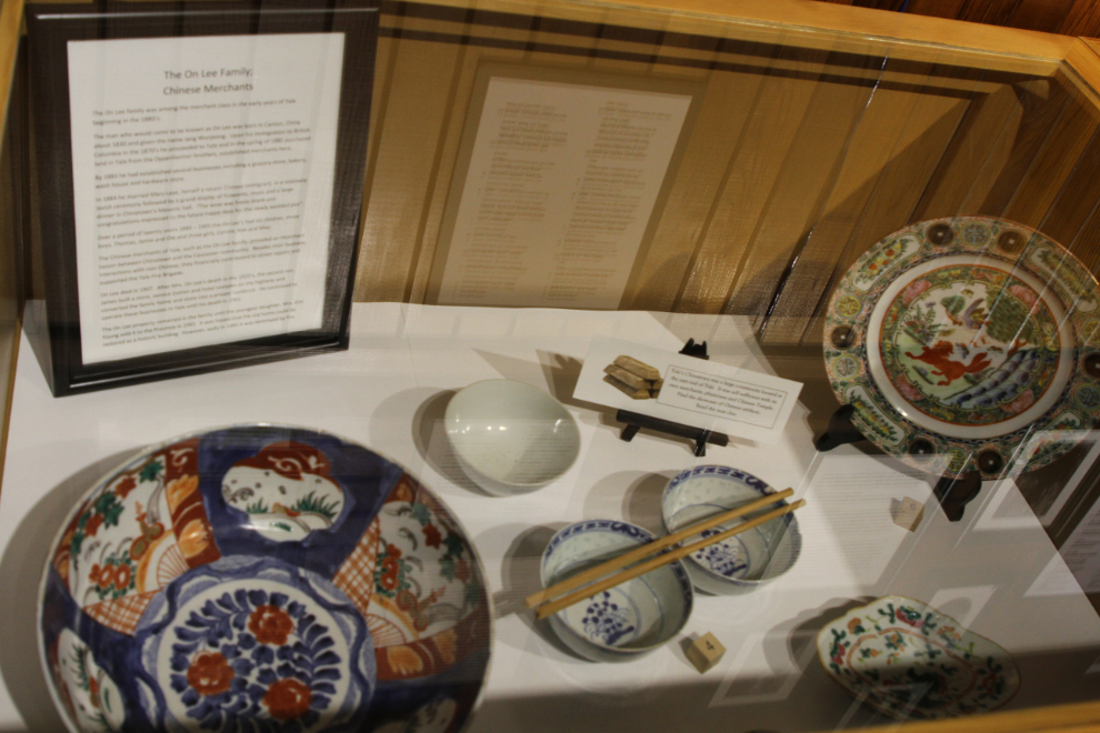 Chinese artifacts in the Creighton House Museum in Yale, BC