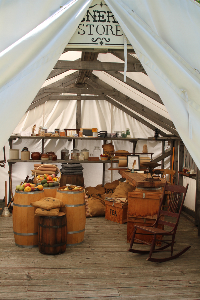 General Store in the Tent City at the Yale Historic Site, BC