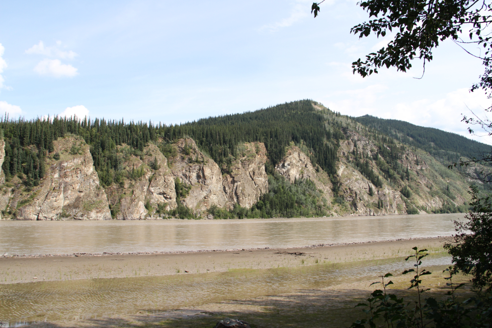 The Yukon River in front of the Yukon River Campground