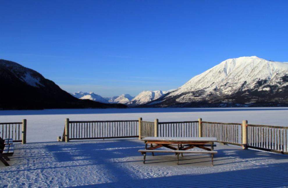 Lake Bennett, Yukon, in the winter