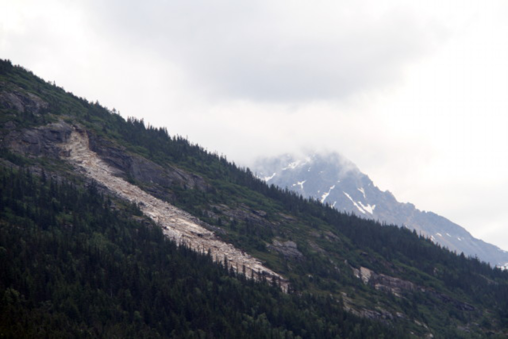 Rockslide in the White Pass