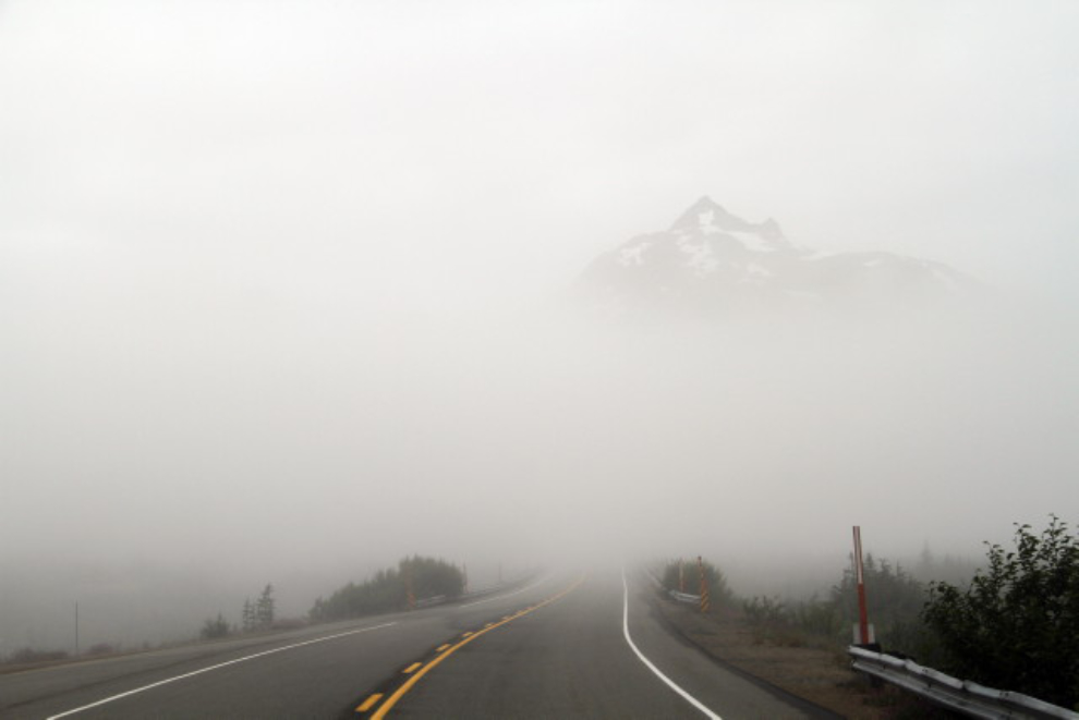 Foggy morning in the White Pass