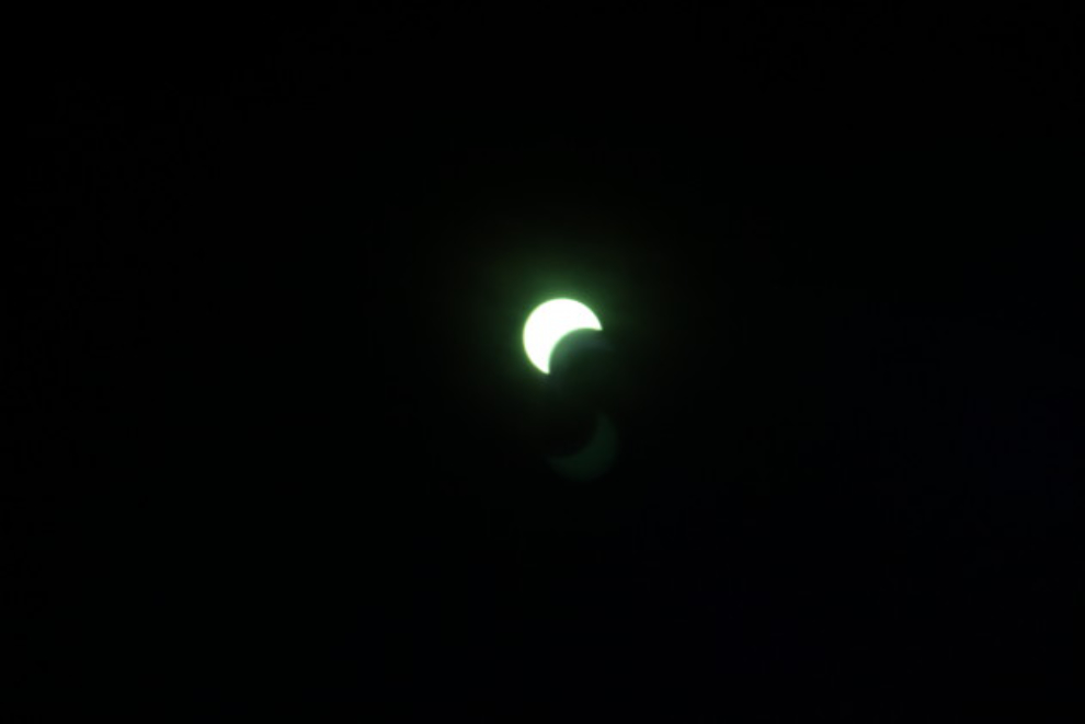 Solar eclipse in the Yukon - 48% coverage