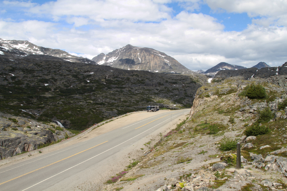 The Canada/USA border on the South Klondike Highway