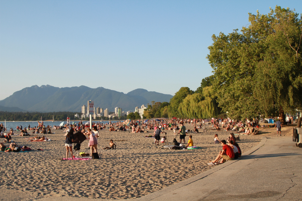 Kitsilano Beach in Vancouver, BC