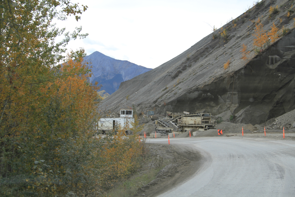 Construction of a new section of the Alaska Highway
