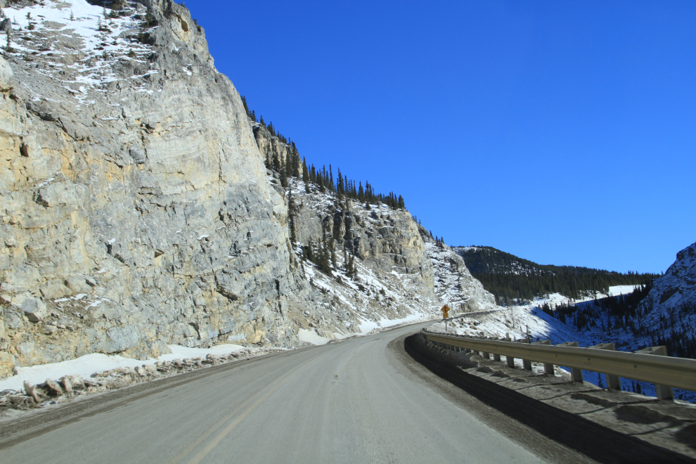 Limestone gorge on the Alaska Highway