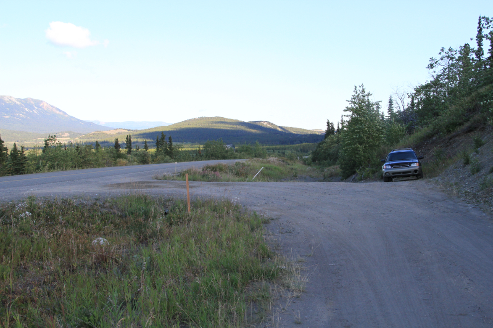 The start of the Caribou Mountain trail, Yukon