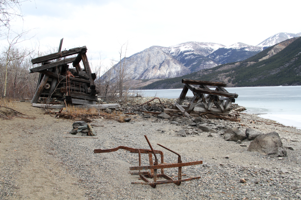 Mining tramway wreckage at Conrad, Yukon