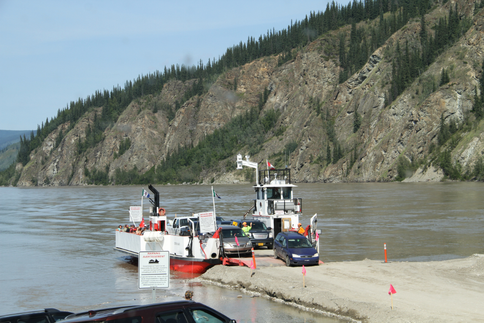 Ferry George Black on the Yukon River at Dawson