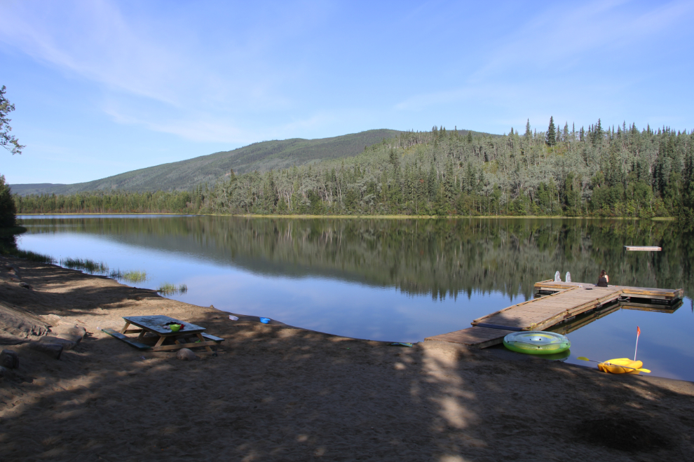 Five Mile Lake Campground just north of Mayo, Yukon