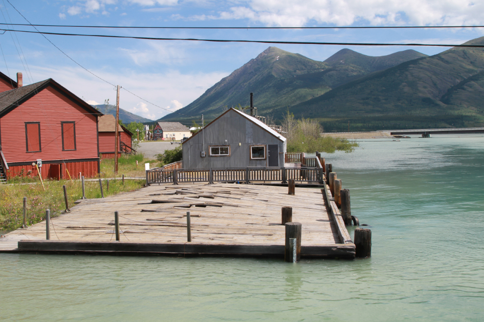 The BYN (British Yukon Navigation) warehouse and dock at Carcross