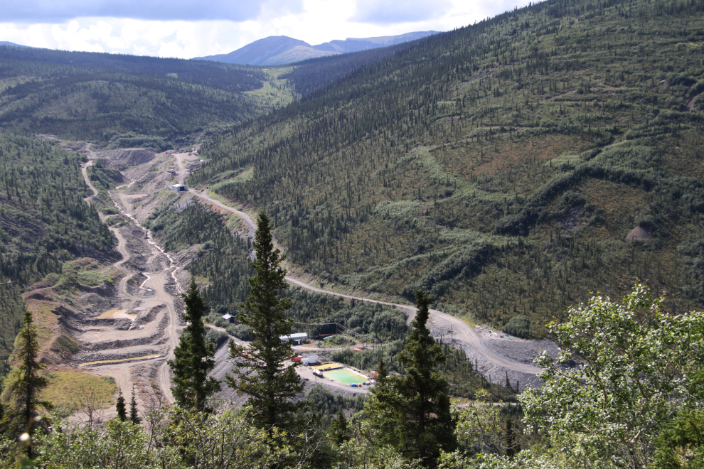 Placer gold mine near Keno City, Yukon
