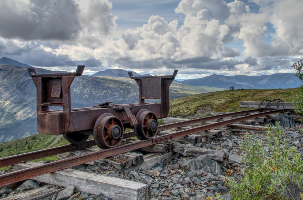Mining ore cart on Keno Hill, Yukon