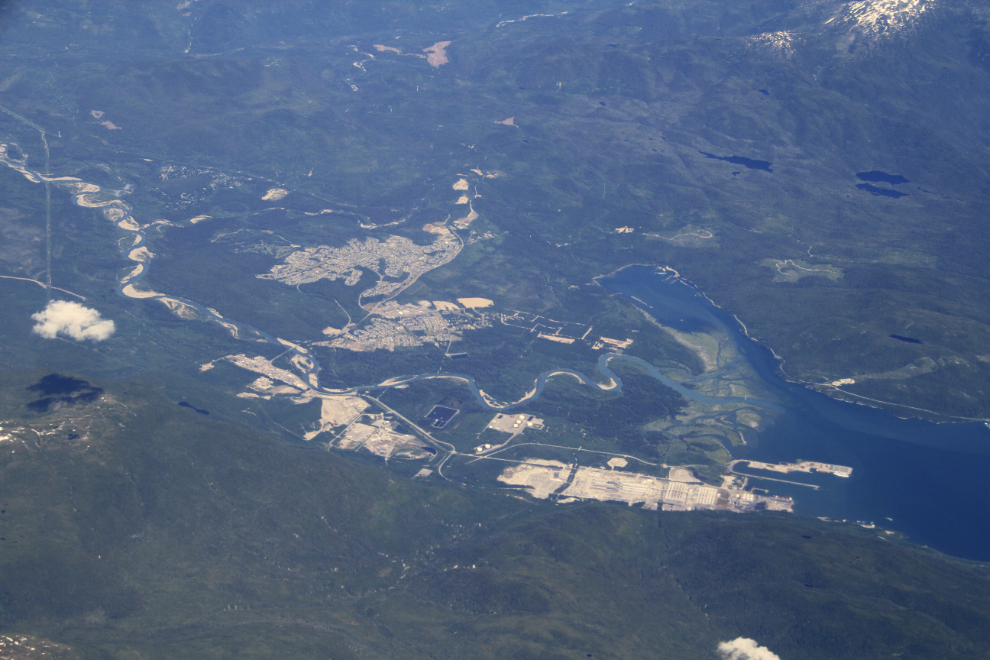 Aerial view of Kitimat, BC