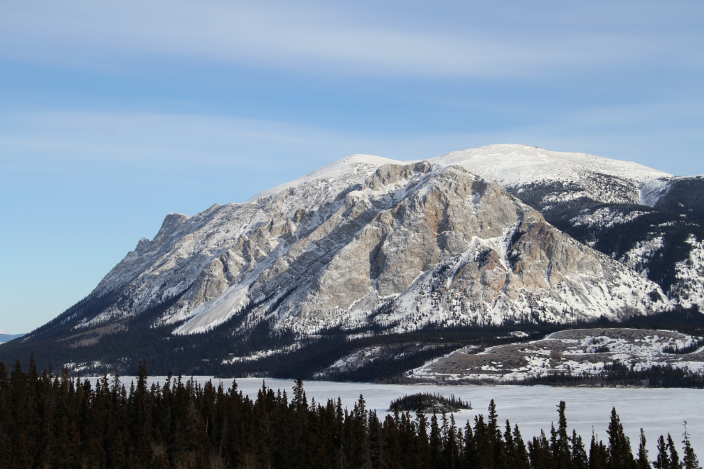 Lime Mountain, South Klondike Highway, in the winter