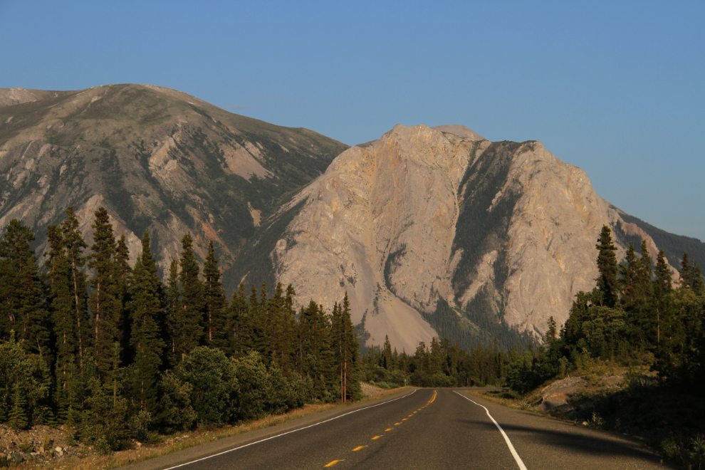 Along the South Klondike Highway at 9:20 pm