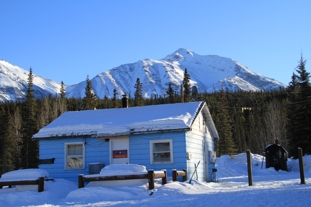 The original post office at Muncho Lake, BC