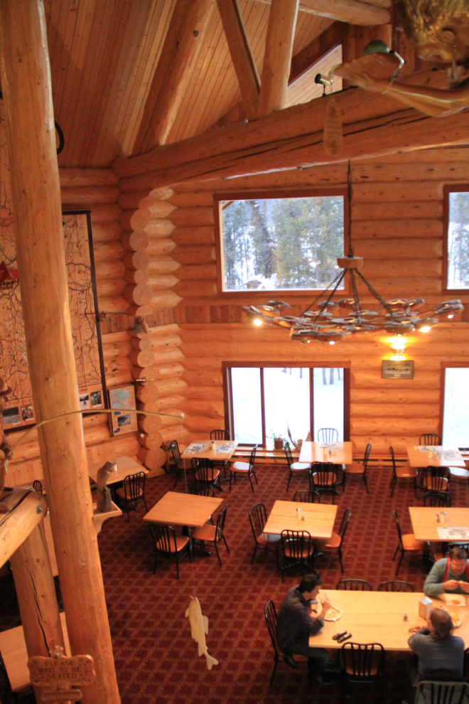 Dining room at the Northern Rockies Lodge, Alaska Highway