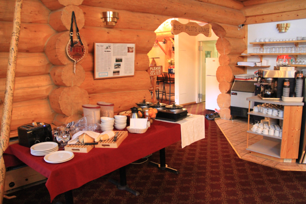 Breakfast at Northern Rockies Lodge, Alaska Highway
