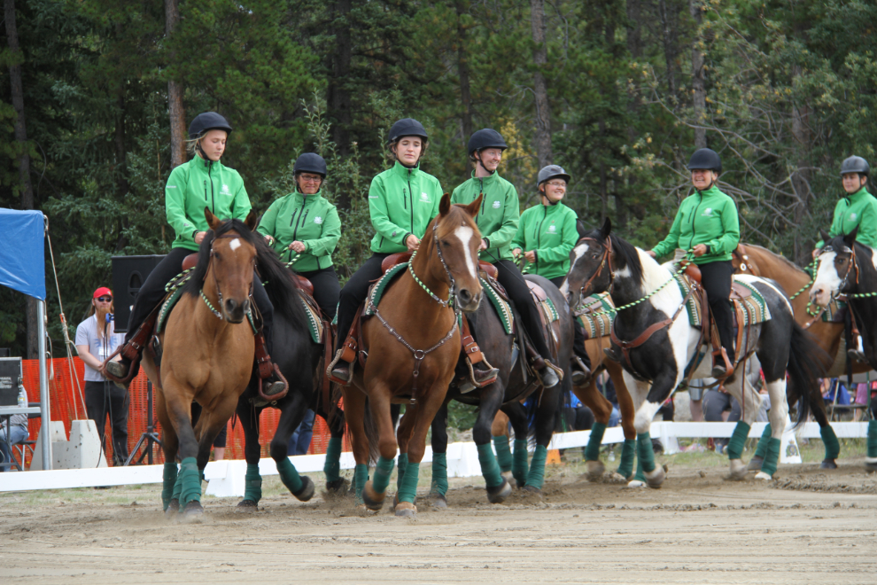 Spirit Riders 4-H Horse Club at the RCMP Musical Ride in Whitehorse, Yukon