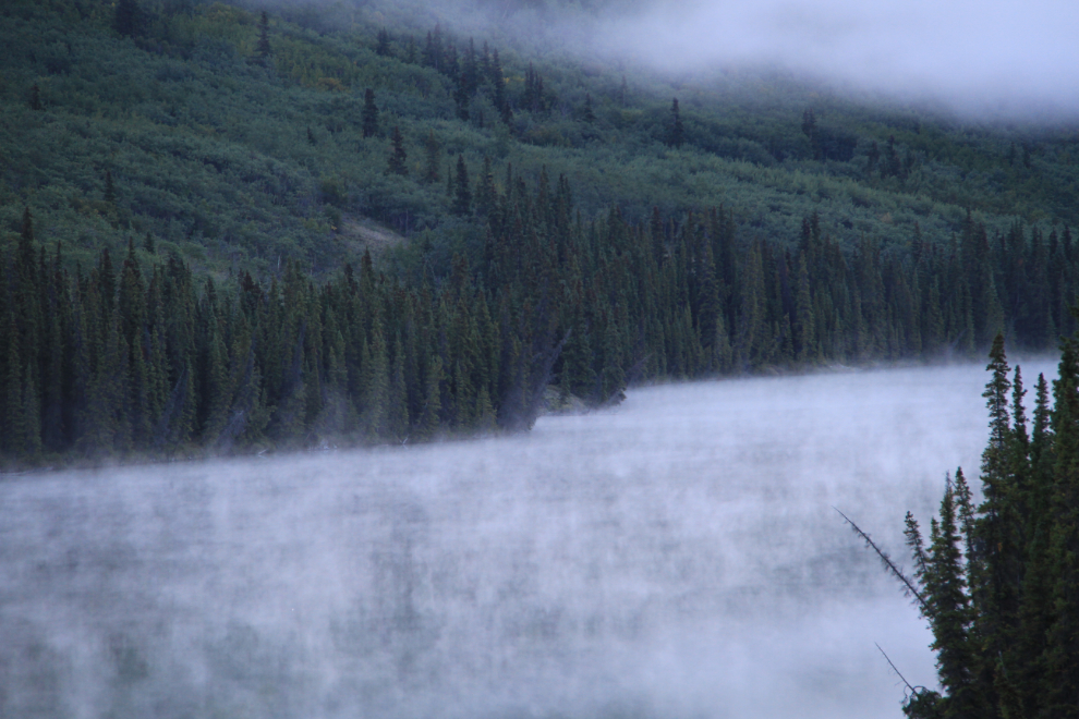 Fog on Spirit Lake, Yukon