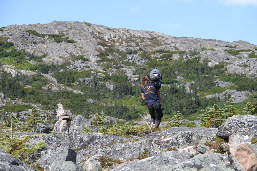 Alaska Mountain Guides staff packing boat motors at Summit Lake