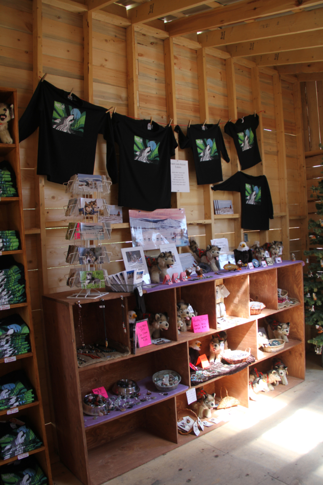 Gift shop at Tutshi Sled Dog Tours, Yukon