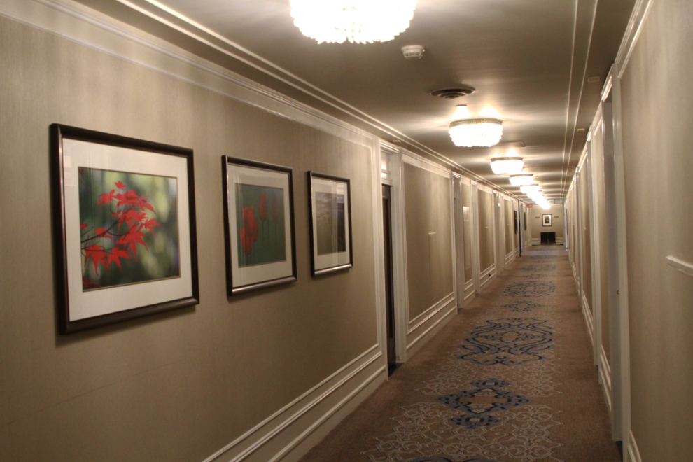 Hallway at the historic Hotel Vancouver