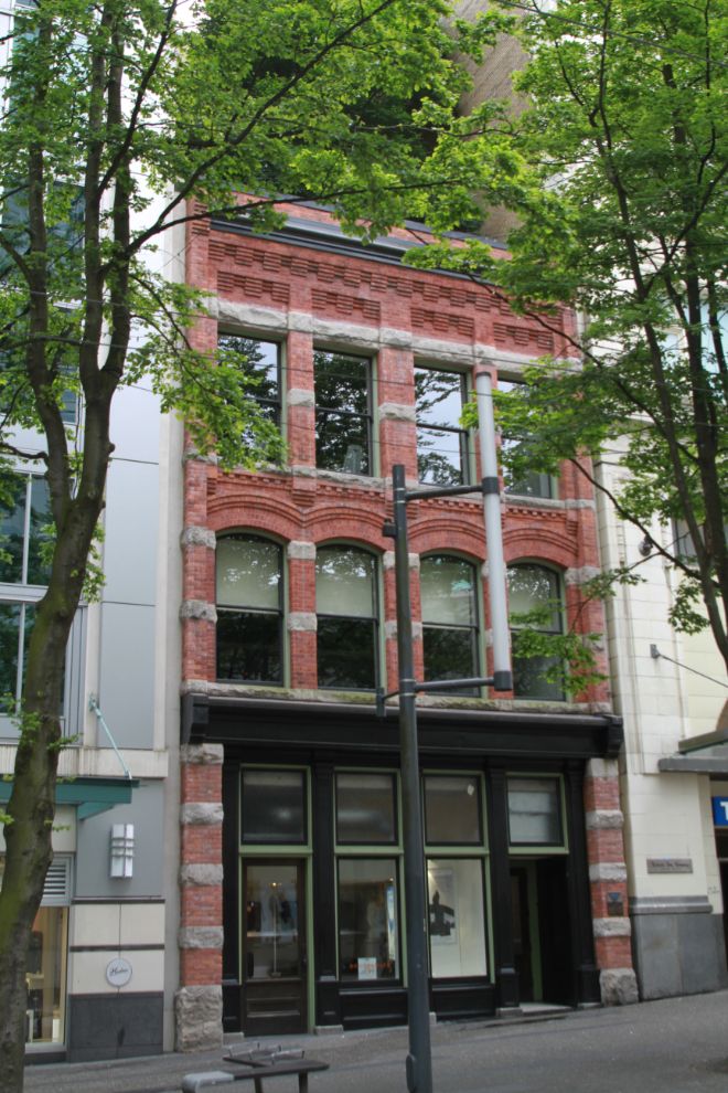 The Hunter Brothers Block, built on Granville Street in 1892