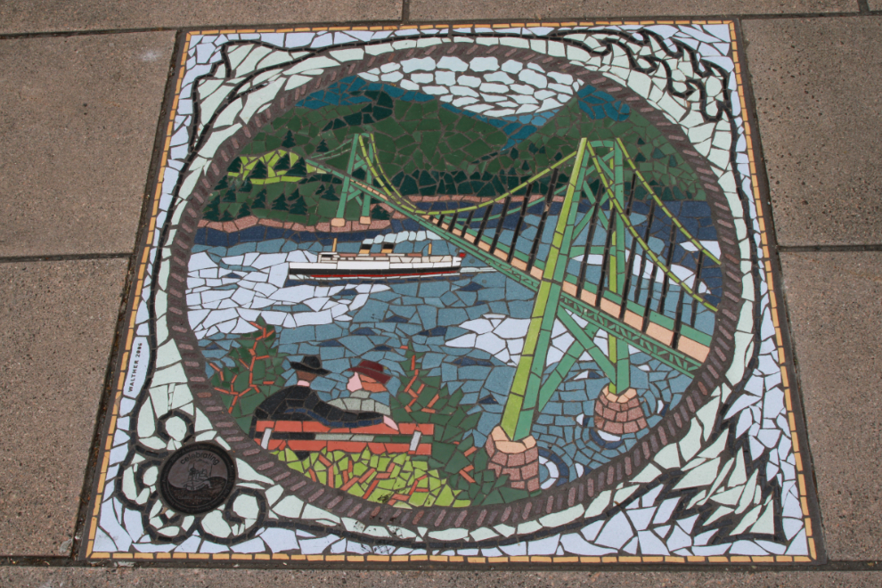 Spanning Time, a mosaic designed in 2006 by Bruce Walther