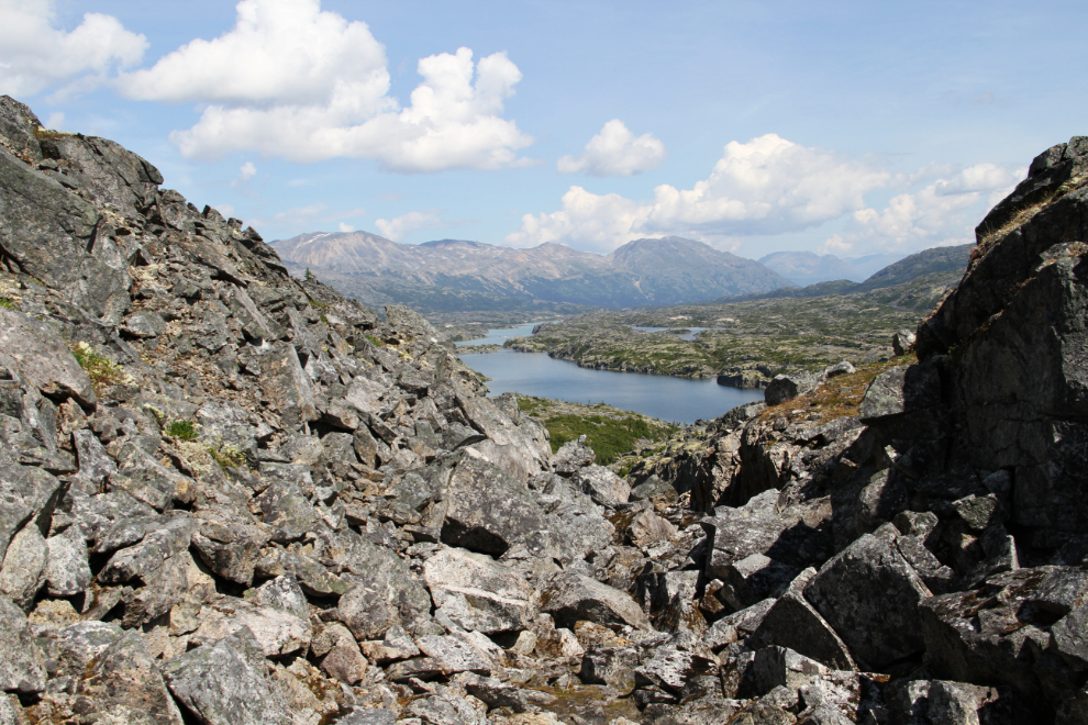 Hiking in the granite of the White Pass