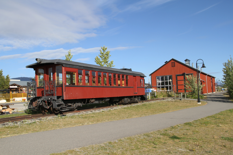 The waterfront trolley at Whitehorse, Yukon