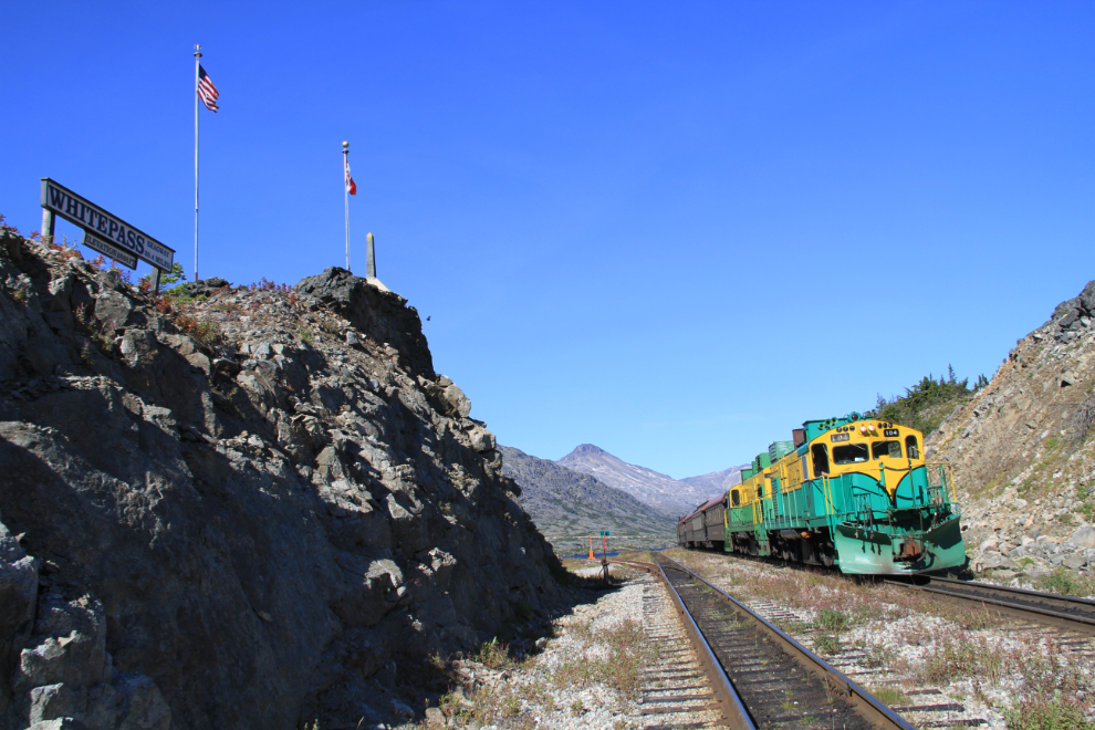 Train at the White Pass Summit, Alaska