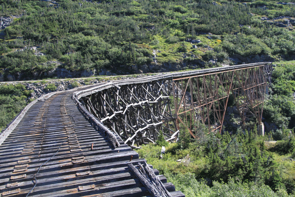 Cantilever bridge in the White Pass, Alaska