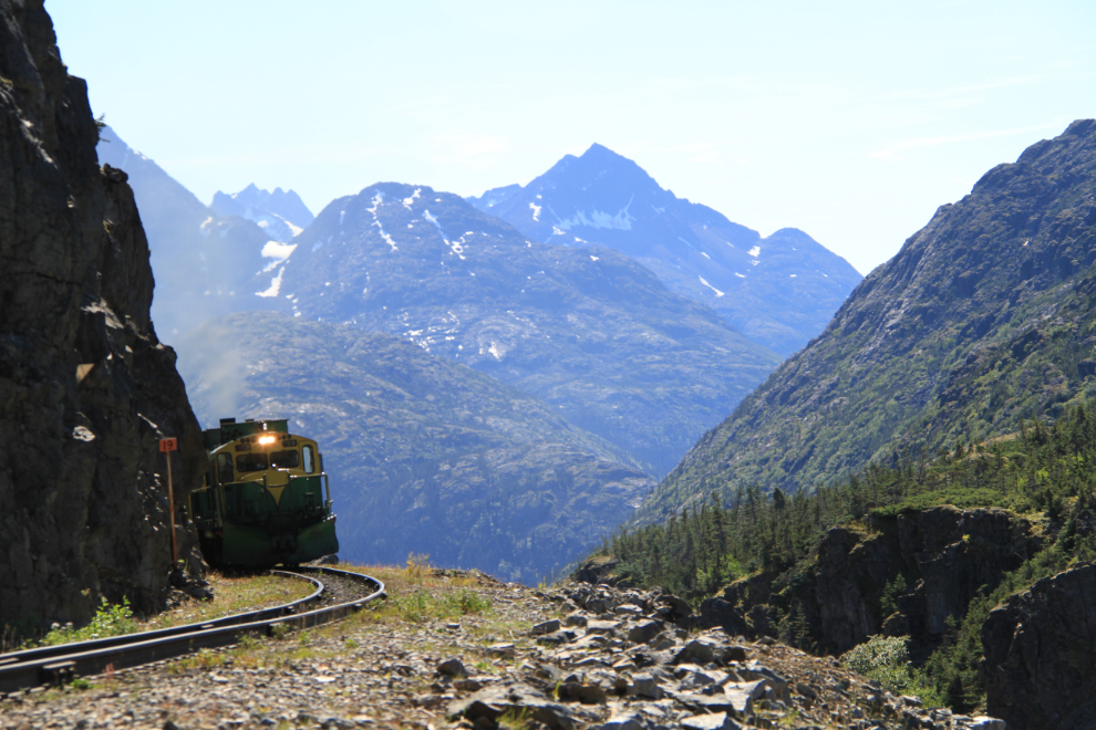 Train in the White Pass, Alaska