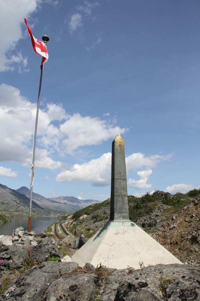 Canada/USA border monument 17, north of Skagway, Alaska