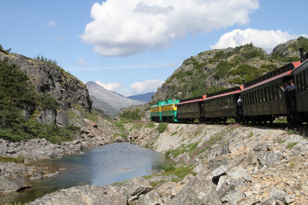 White Pass & Yukon Route train near the summit