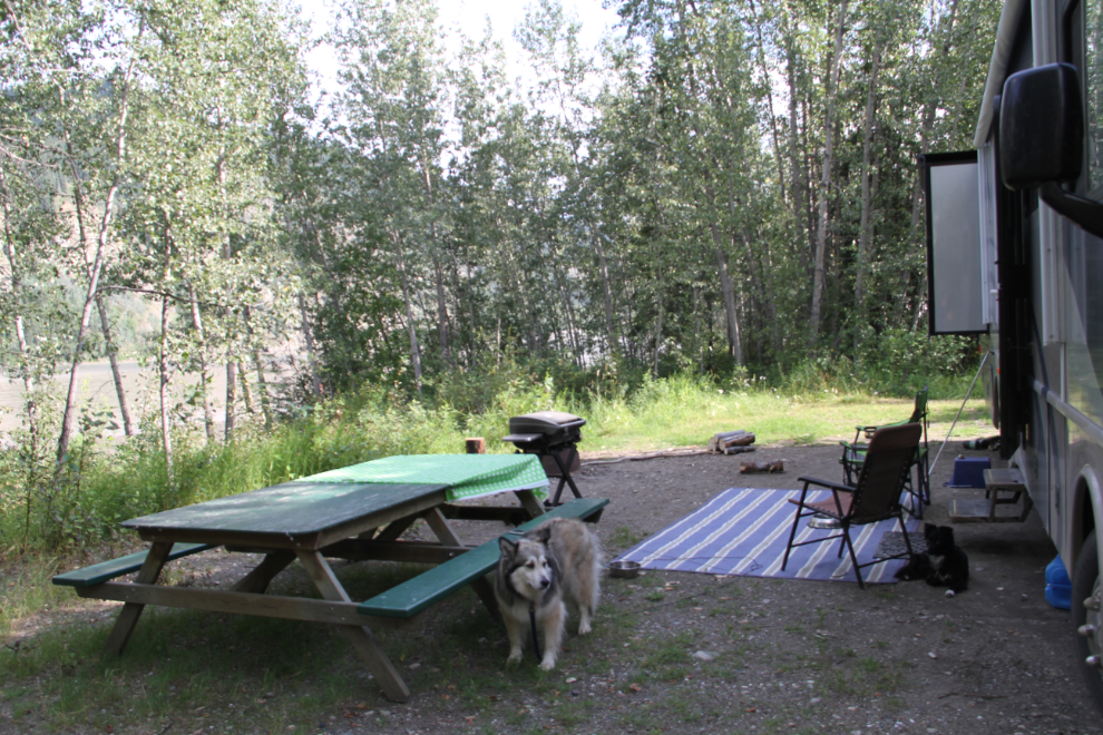 Site #42 at the Yukon River Campground