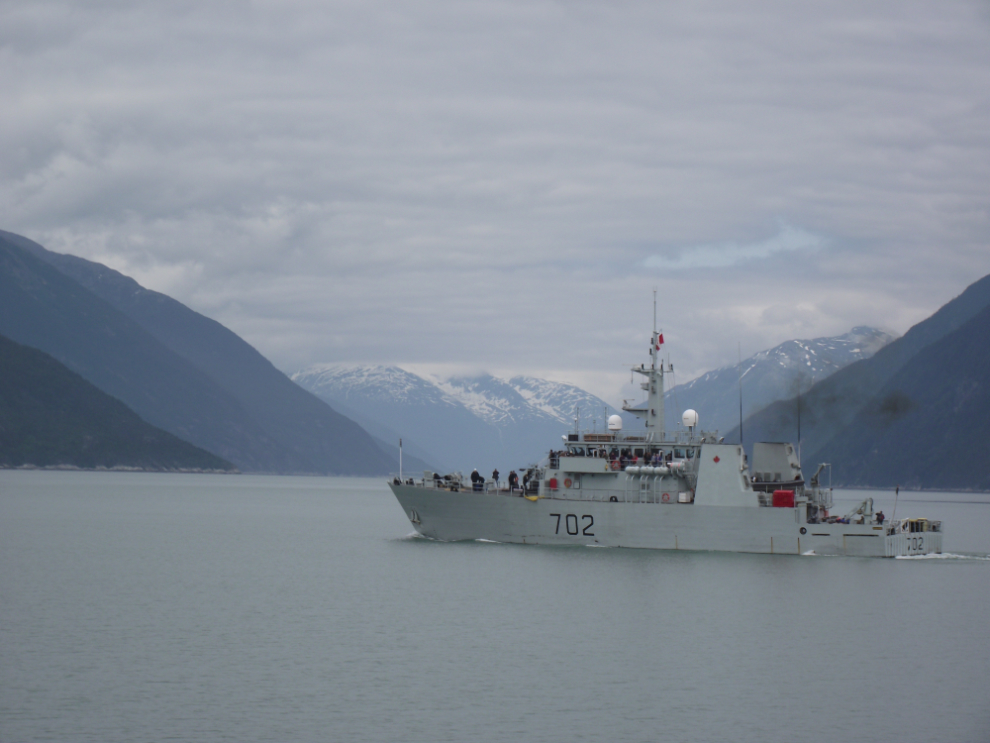 HMCS Brandon in Taiya Inlet, Alaska