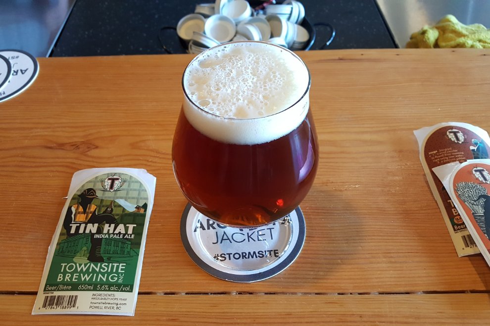 Tin Hat India Pale Ale - Townsite Brewing in Powell River, BC