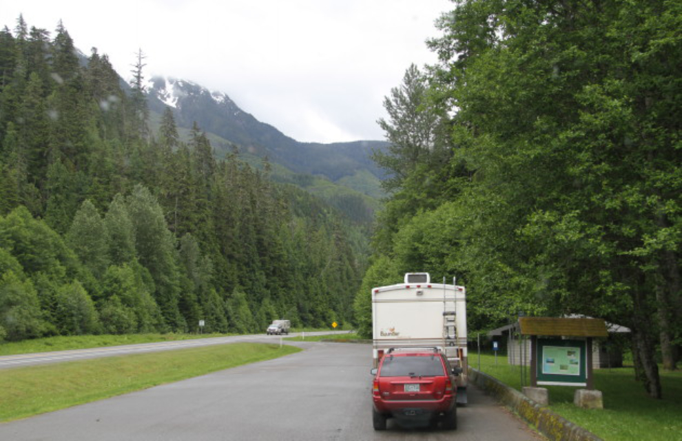 Picnic area along Highway 16 east of Terrace, BC