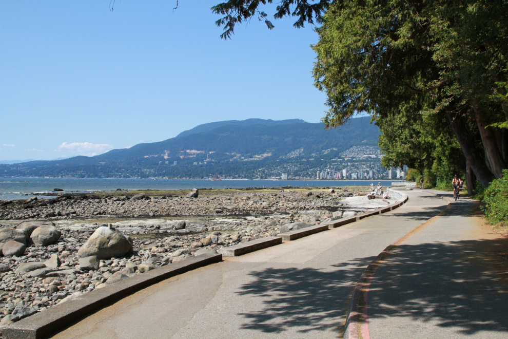 The seawall around Stanley Park