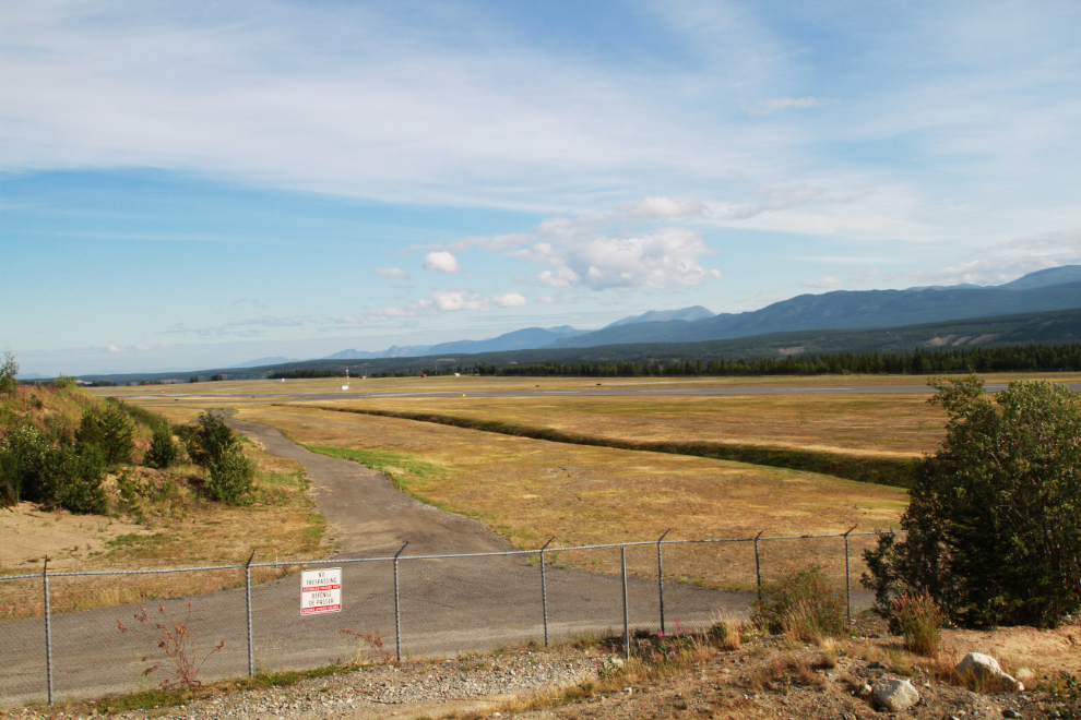 Overlooking the Whitehorse airport
