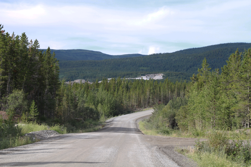 The McLean Lake quarry road to the Whitehorse Copper Belt